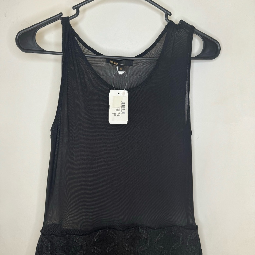 Maje Maui Mesh Skater Dress - Picture 3 of 7